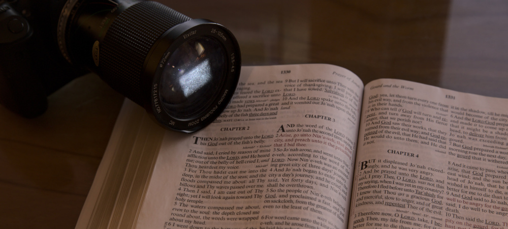 camera and bible